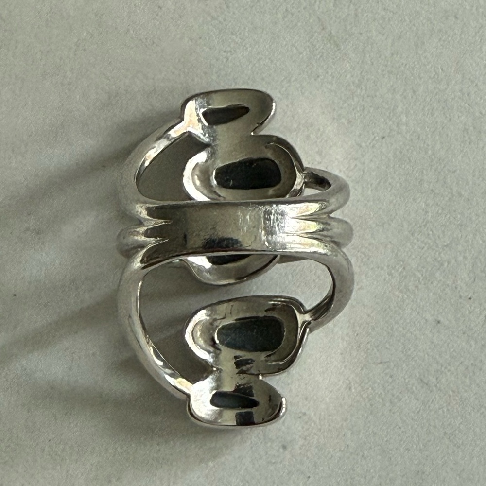 Marcia Moran Marlo Multi Stone Ring Titanium Druzy With Rhodium Size 7 $237 - Picture 6 of 8